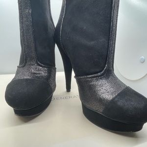 BCBGenteration Black Suede Ankle Boots